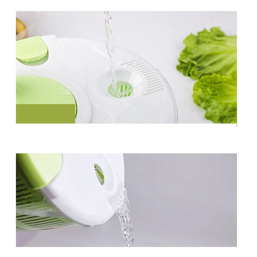 Модная салатная блесна большая сушилка Bpa бесплатно Oxo ручки и хорошие овощные новые миски зеленый кухонный инструмент