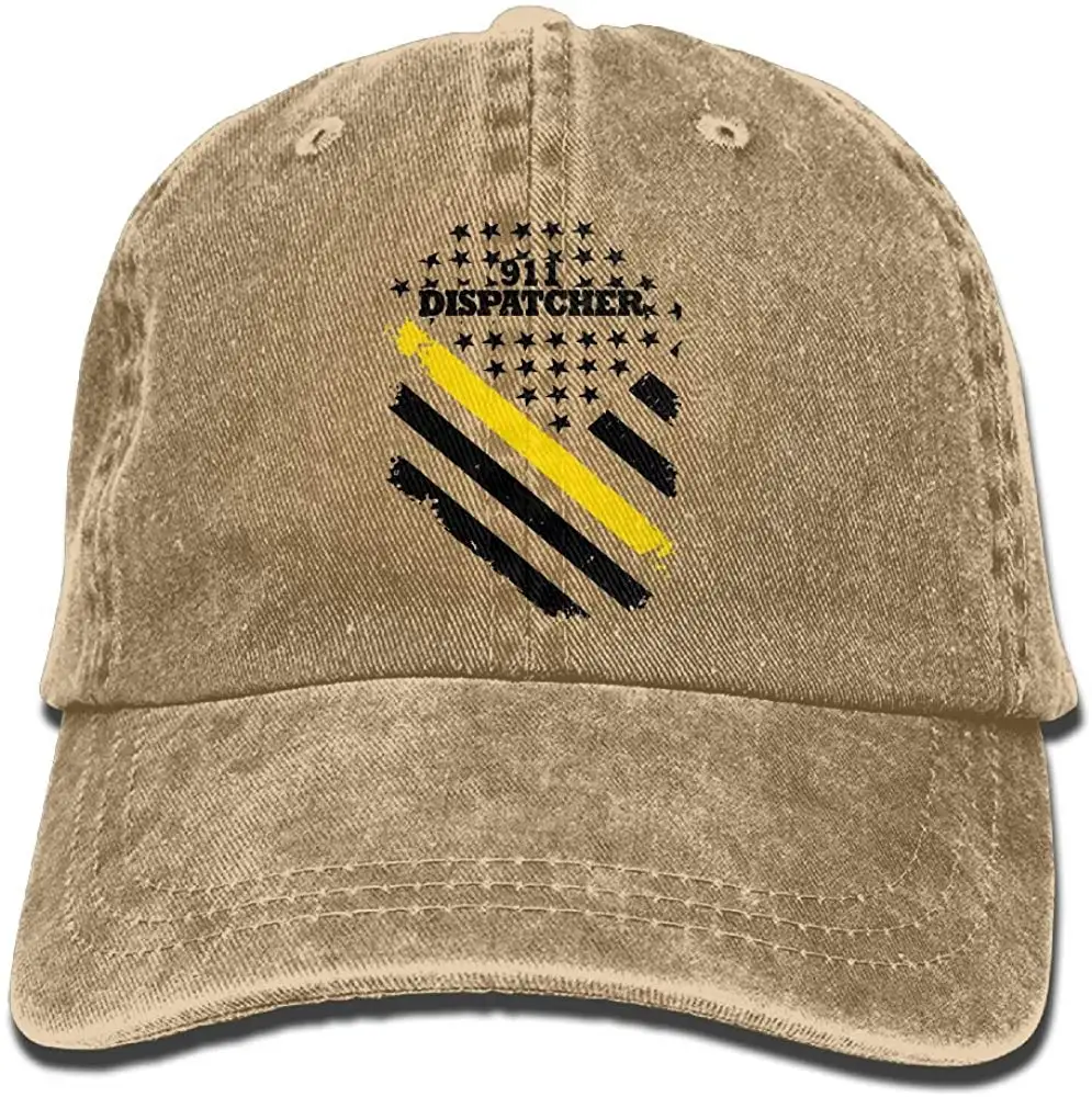 911 Dispatcher тонкая золотая линия флаг-1 унисекс бейсбольная кепка хлопок деним Регулируемая Кепка для гольфа s для мужчин и женщин