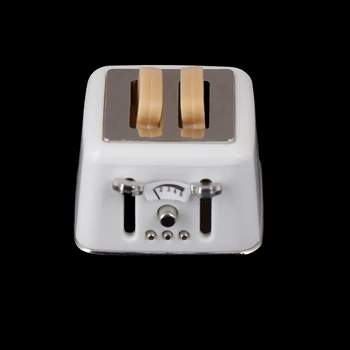 

Scale 1:12 Bread Machine With Toast Miniature Doll houses Cute Decorations Toaster 1/12 Dollhouse Mini Accessories