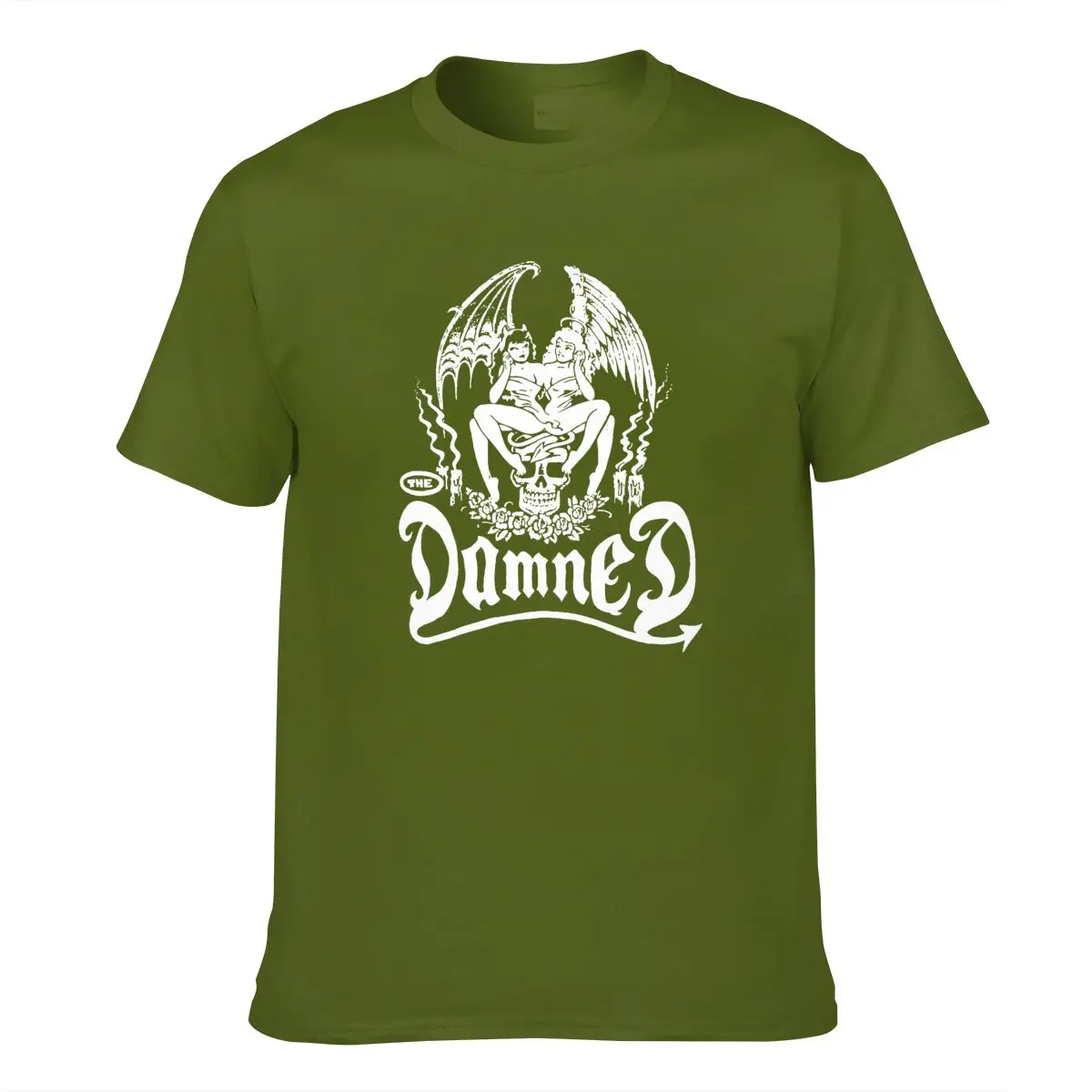 

Authentic THE DAMNED Devil Twins Tops Tee T Shirt S M L XL 2XL NEW T-Shirt Homme Customized