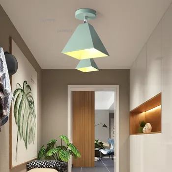 

Macaron Nordic LED Ceiling Lights Modern Ceiling Lamps Dining Room Home Hanging Ceiling Lamps Light Fixture Kitchen Accessories