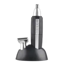 Kemei 2в1 триммер для волос для носа и ушей для мужчин триммер для бороды электробритва для мужчин электрическая бритва устройство для ухода за лицом удаление волос в носу