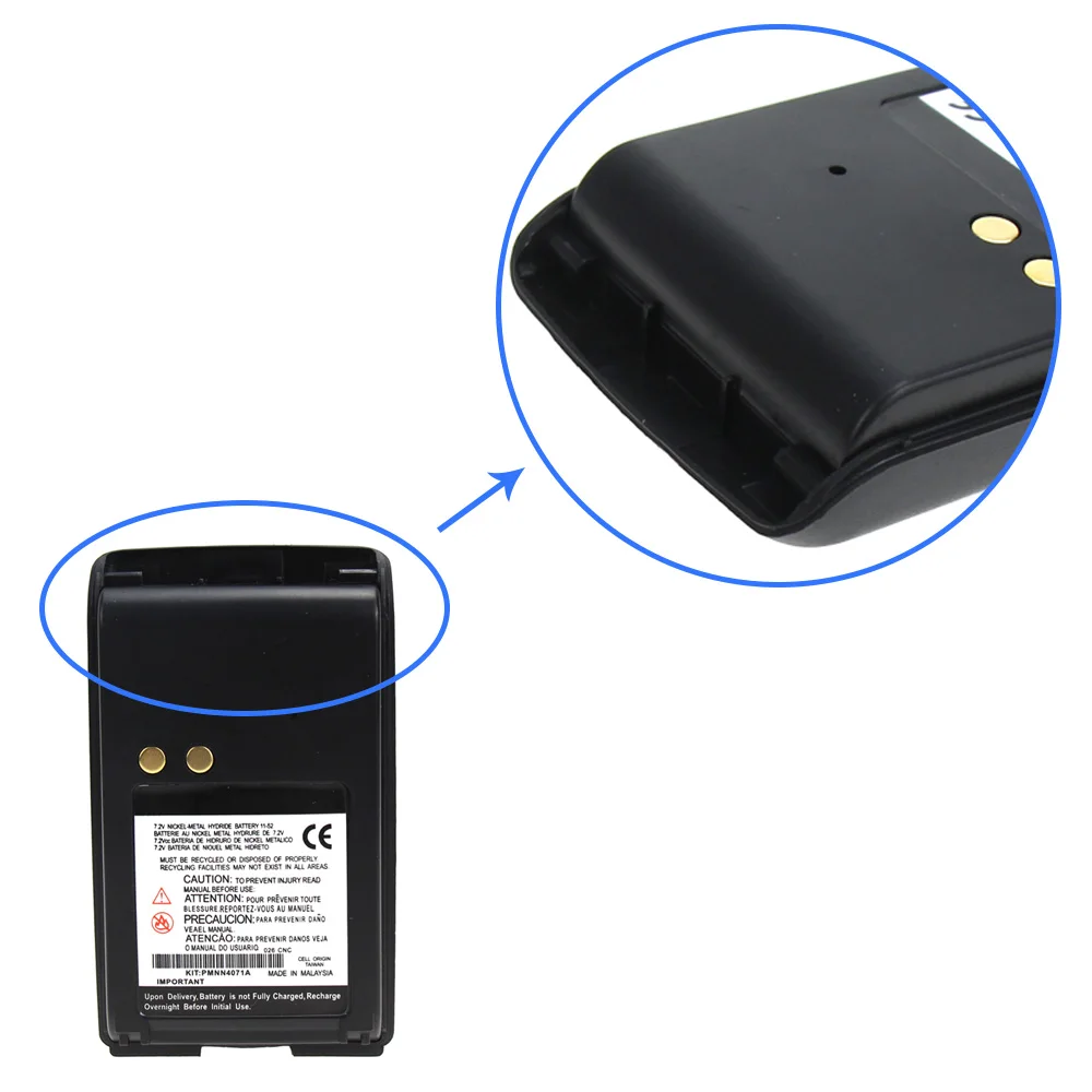 10X Two Way Radio Battery with Belt Clip for Motorola PMNN4071 PMNN4071A Mag One BPR40 A8 5
