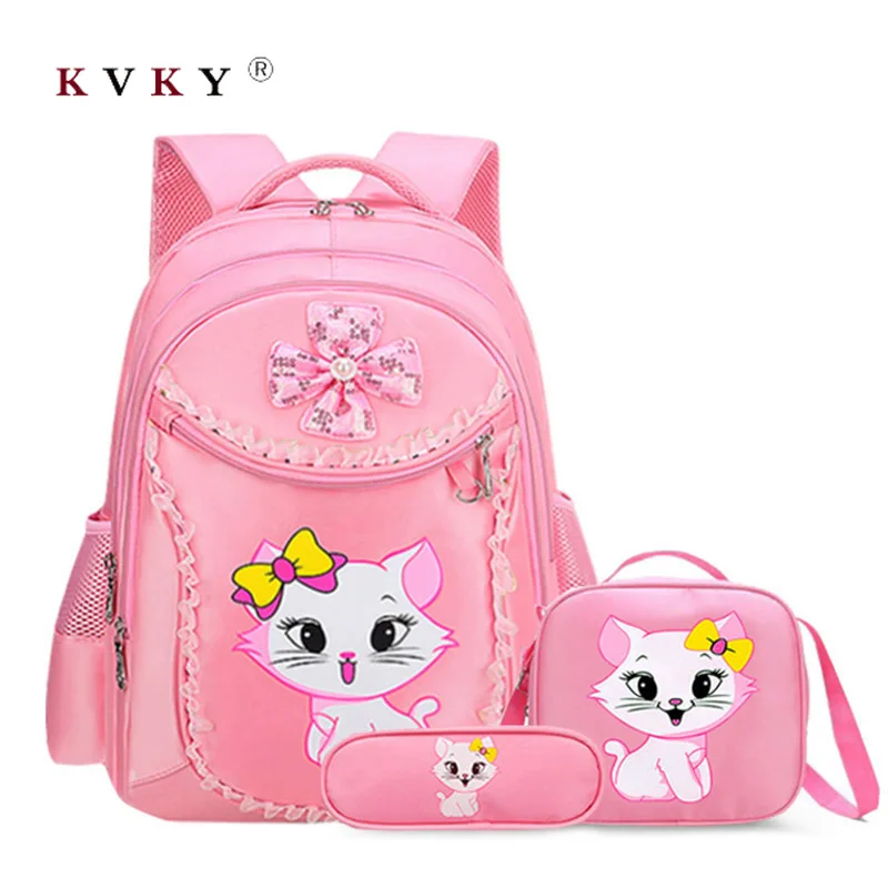 

Children's Cat Printing Backpack 17 Inches School Bag for Girls Kid Backpack Children School Backpack Mochilas Escolares Infanti