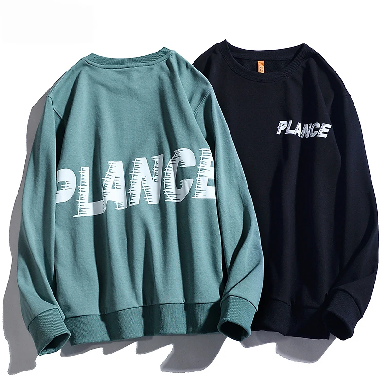 

Men Sweatshirts 2021 New Arrival Spring And Autumn Male Pullover Personality Letter Loose Korean Style Teenager Boys Fashion H95