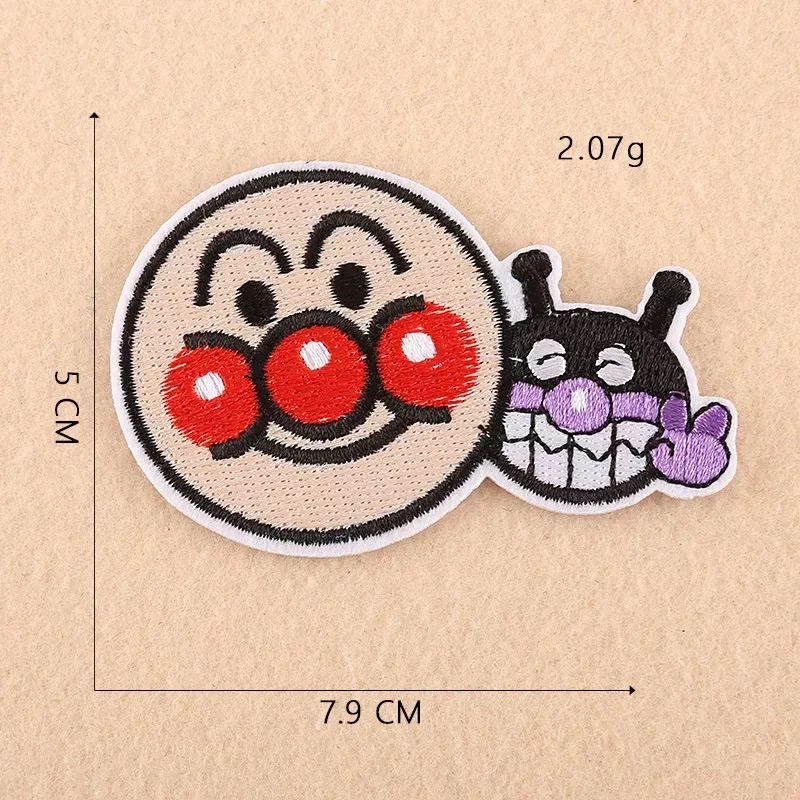 14 Мультяшные комиксы Anpanman, нашивки с железной вышивкой, нашивки для одежды, Diy наклейки, аксессуары для одежды - Цвет: 14