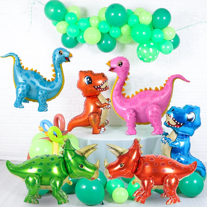 

1pc large Standing Dinosaur Foil Balloons Party Supplies Birthday Decoration Balloons Animal Part Supplies Globos Child Toys