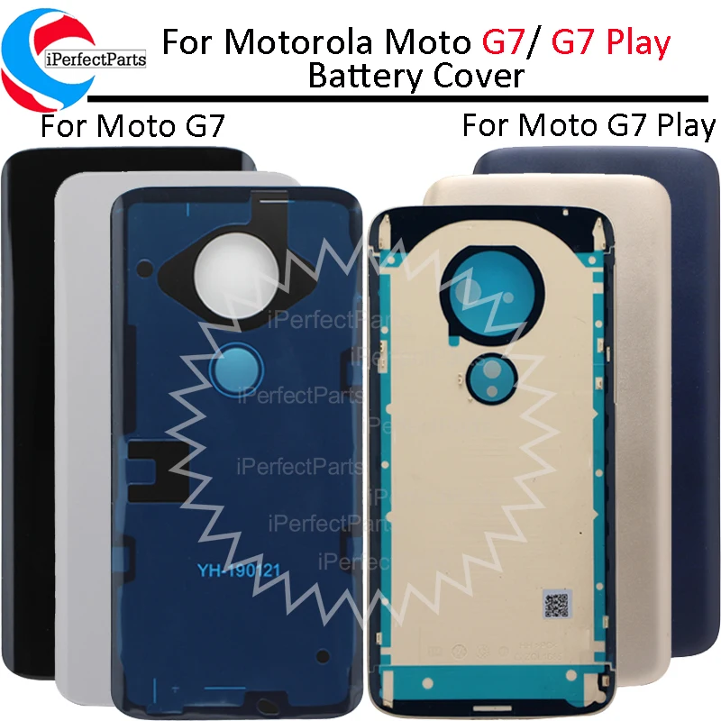 Back housing For Motorola Moto G7 XT1962 Battery Cover moto play Rear Door Housing Case Panel | Мобильные телефоны и