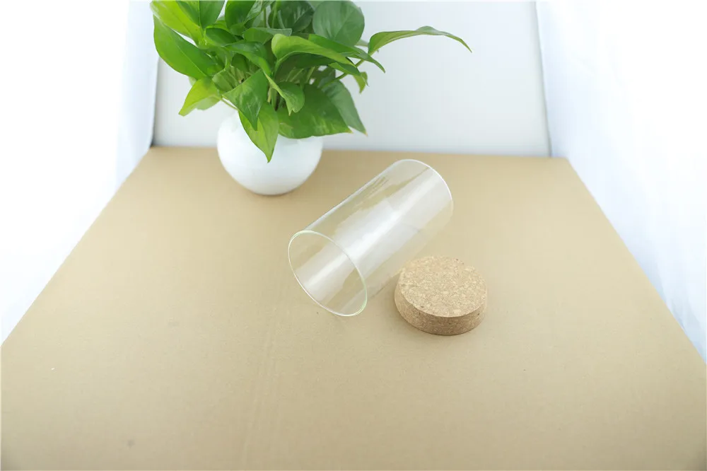 8.5-150mm 4pcs 700ml Kitchen Storage Glass Bottle Food Jar Container Transparent Storage Can Containers Cork Glass Bottles Jars (2)