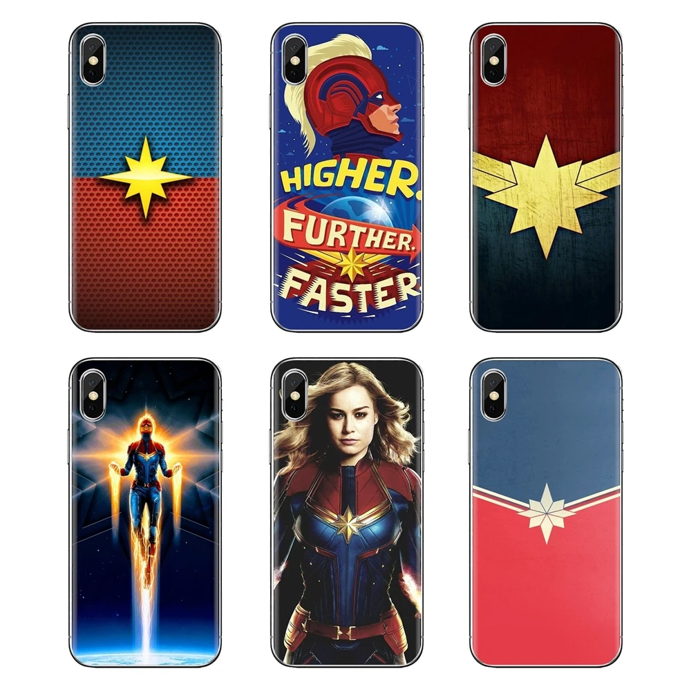 Прозрачные ТПУ чехлы Марвел Капитан Carol Danvers для LG Spirit Motorola Moto X4 E4 E5 G5 G5S G6 Z Z2 Z3 G2 G3 C