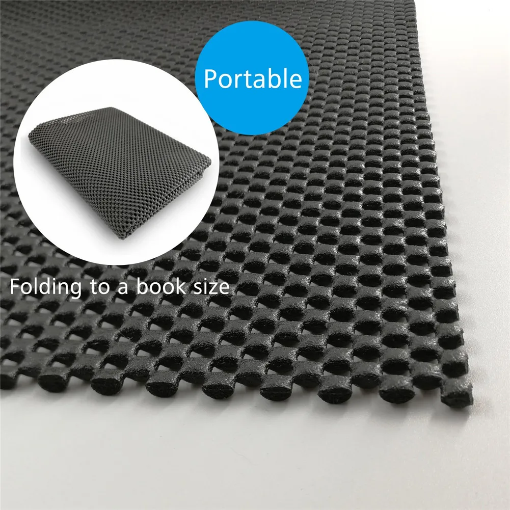 Универсальный нескользящий коврик 110*90 см черный Противоскользящий