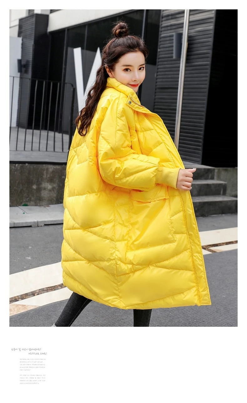 Down jackets Fashion Women Winter Coat Long Slim Thicken Warm Jacket Down Cotton Padded Jacket Outwear Loose Parkas