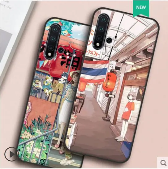 Для huawei Nova 5 5Pro 5i чехол для телефона мультяшная Лилия девушка цветной рисунок все