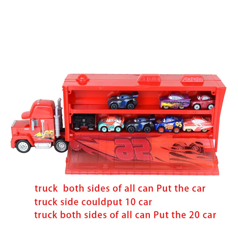 Disney Pixar Cars 3 lightningMcQueen mack truck FLG70 мини автомобиль из сплава для хранения транспорт