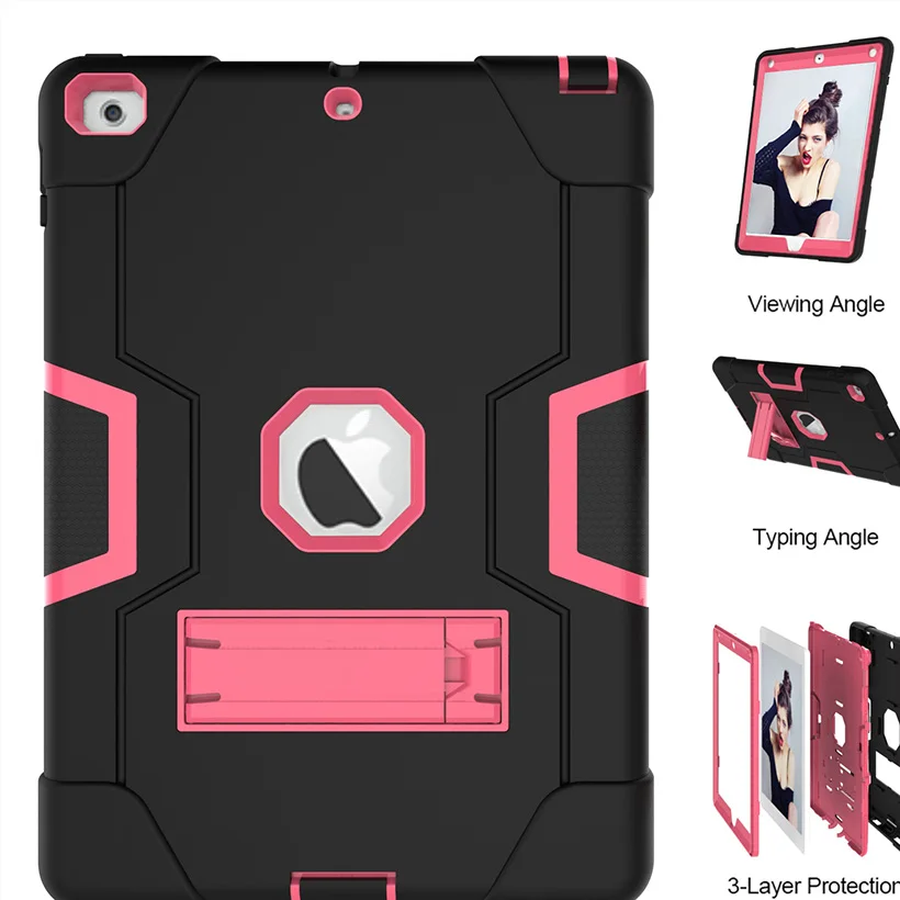 Shockproof Fundas For iPad 2018 9.7 inch 6th Gen Generation Case New Tablet With Desktop Holder Cover | Компьютеры и офис