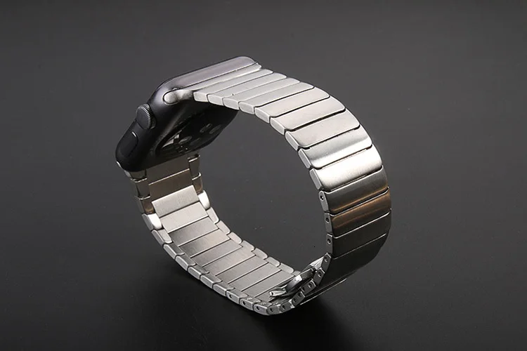 Роскошный браслет из нержавеющей стали для apple watch, 44 мм, серия 5, 4, 2, iwatch, ремешок из нержавеющей стали, 42 мм, с адаптерами