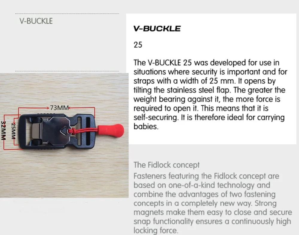 PLASTIC BUCKLE  WITH MAGNETI