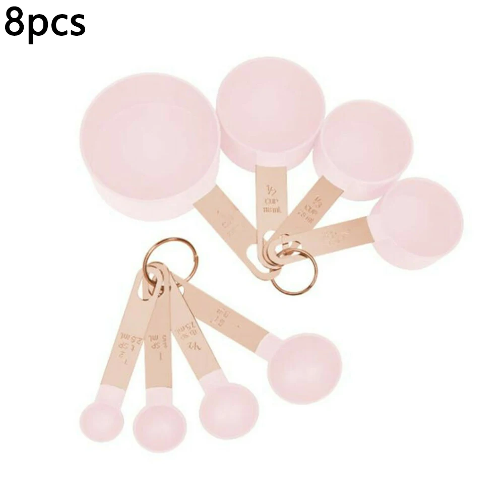 

8Pcs/Set Kitchen Tools Measuring Spoons Set Teaspoon Coffee Sugar Scoop Cake Baking Measuring Cups Kitchen Cooking Baking Tools