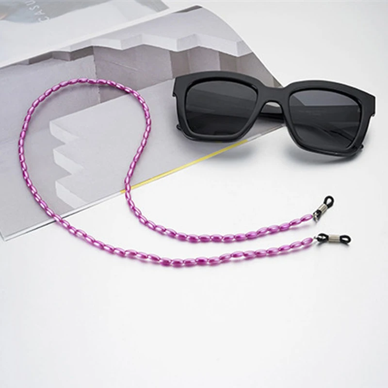 Colorful Beads Acrylic Beaded Chain Eyeglasses Chains Reading Glasses Rope Sunglasses Strap Cord Holder Neck Band Accessories