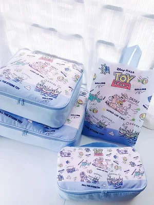 see chart IVYYE Микки Ститч Doraemon Мода Аниме портативная дорожная сумка многоразовая сумка-тоут складная сумка для багажа сумка для хранения новая - Цвет: see chart