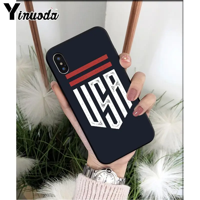 Yinuoda Американский США Флаг ТПУ Мягкий силиконовый чехол для телефона Apple iPhone 8 7 6 6S Plus X XS MAX 5 5S SE XR 11 11pro максимальный чехол