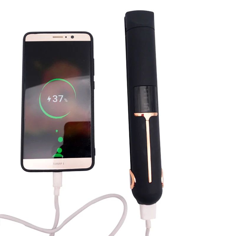 

Mini Universal Voltage Wireless Rechargeabl HAIR Straightener Hair Iron with Lock System Great for Travel Cordless