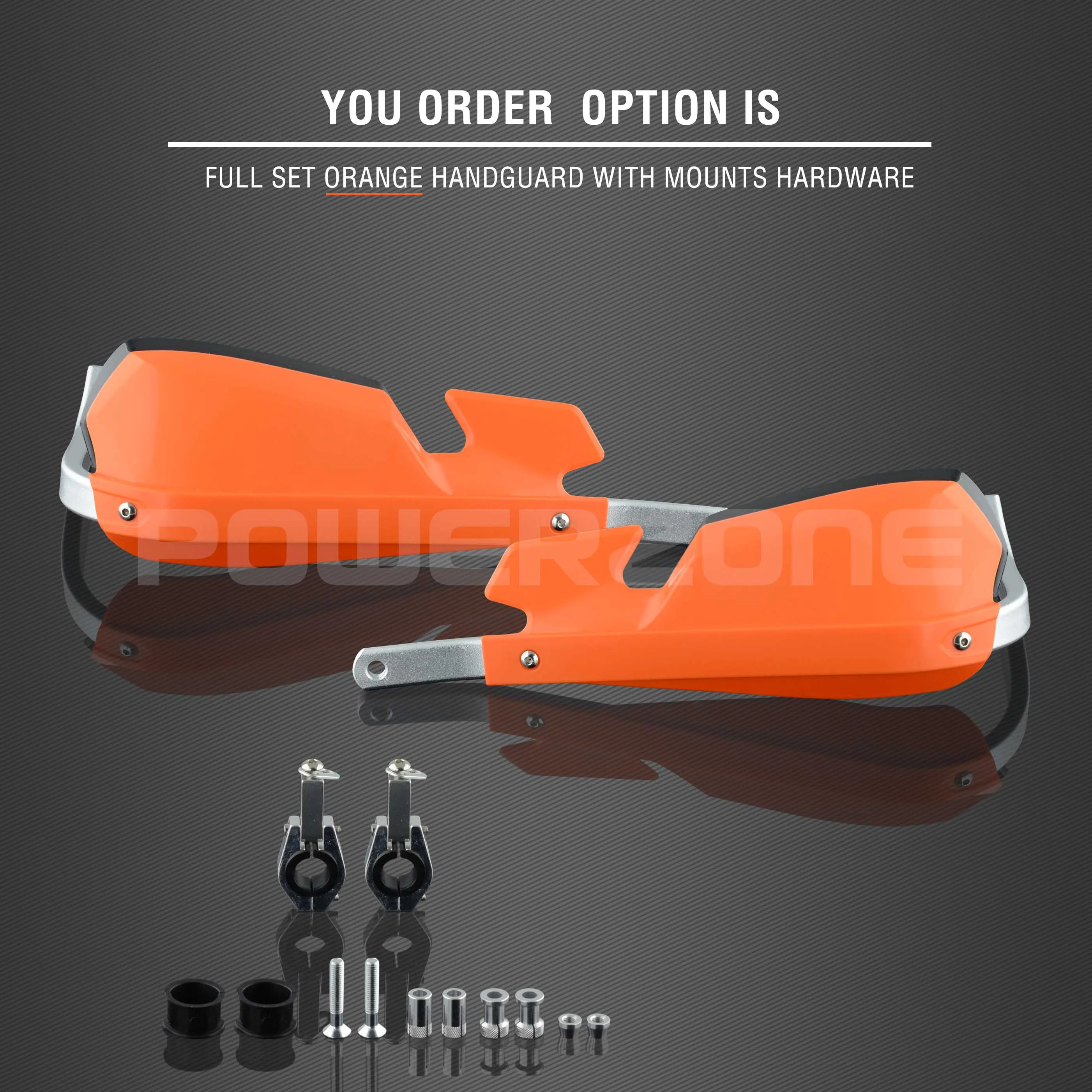 Orange Handshields Powerzone PZ-Motect рукавицы для Honda KTM ADV EXC EnduroHusqvarna TE CRF WRF DRZ KLX Мотоцикл Байк ATV руль - Цвет: Orange Handshields