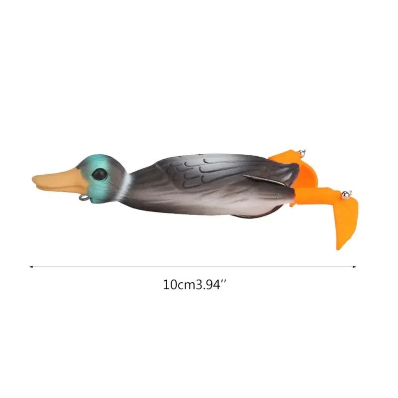 Soft Lure Fishing Duck Frog Bait Topwater Simulation Floating Artificial Bait