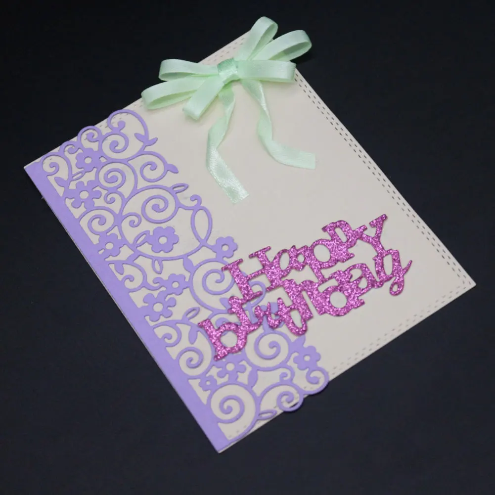  Invitation Lace Cutting Dies Irregular Frame Metal Stencils DIY Scrapbooking Photo Album Decorative - 4000534824107