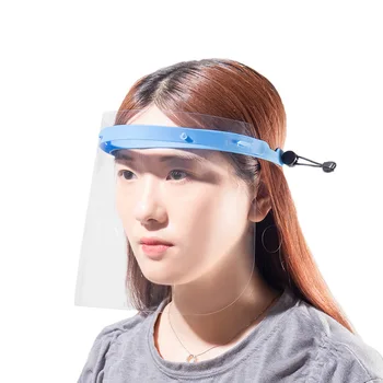 

10PCS Adjustable Full Face Shield Anti Spitting Splash Wind Fog Transparent Protective Mask Shield Outdoor Hat For Adults Men