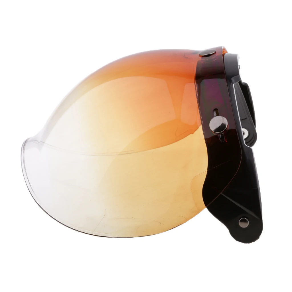 2 Pieces Plastic Motorcycle Bubble Wind Shield Visor Lens Fit for Harley Helmets