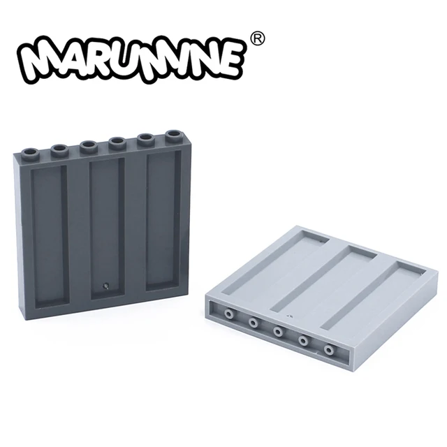 Marumine 23405 Panel 1x6x5 Corrugated Plate 30PCS Model Kit Container Car Building Bricks Children City Construction Blocks Toys 1