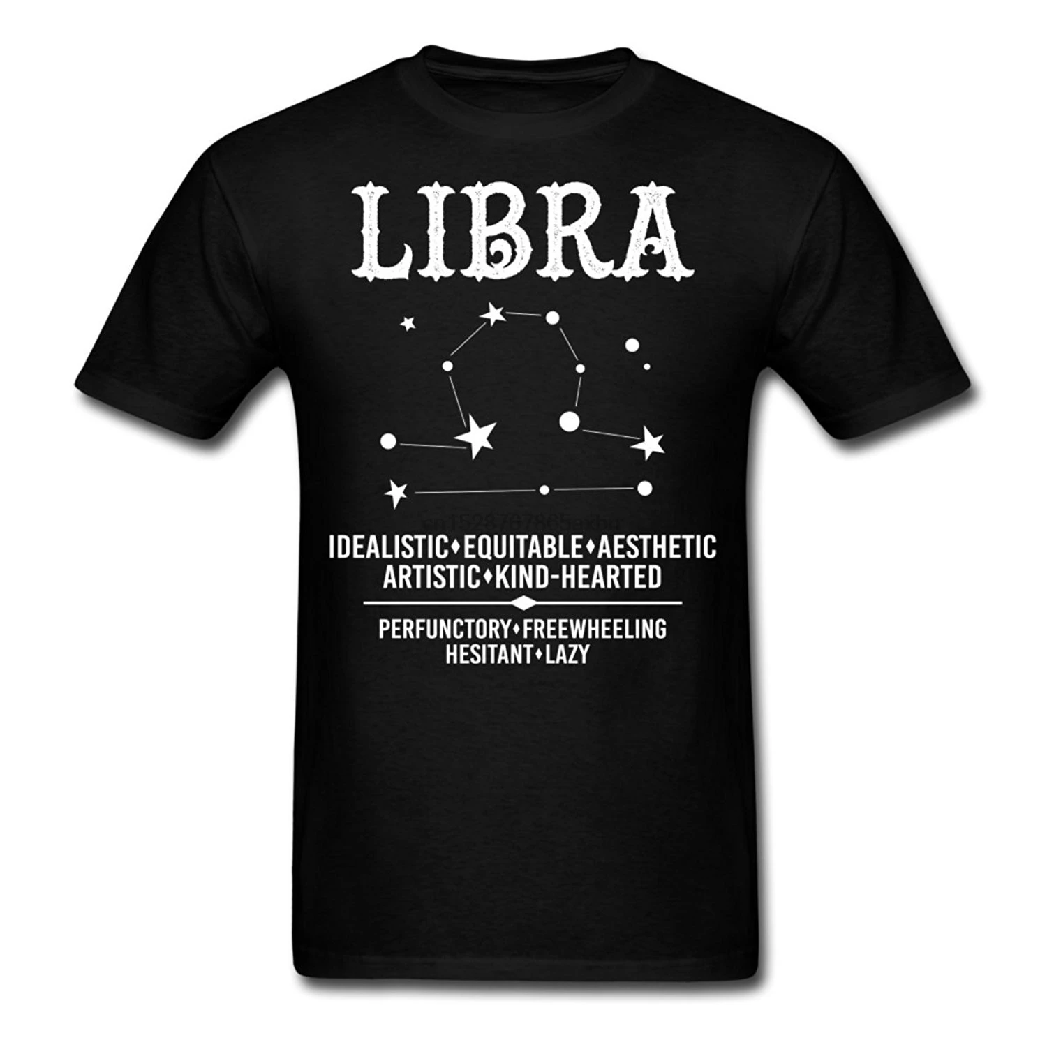 Libra Знак зодиака характеристики Мужская футболка дизайн Высокое качество Летняя
