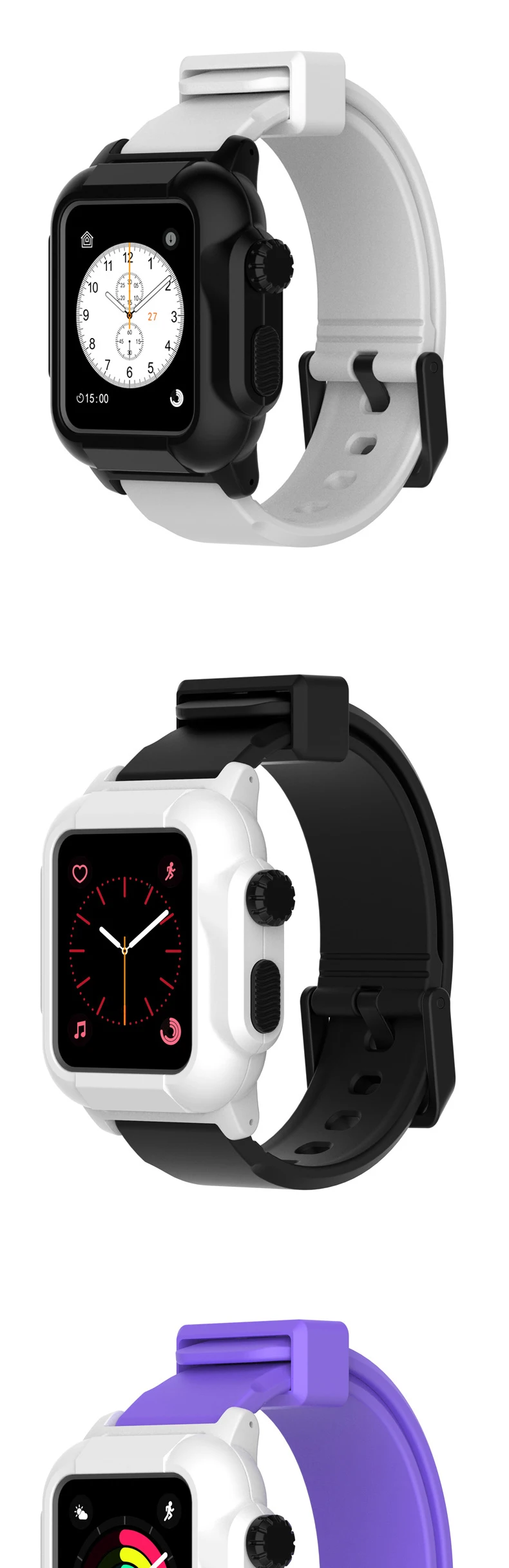 Защитный чехол для Apple Iwatch, мужской ремешок для Apple Watch 4, 5, ремешок для дайвинга и плавания, ремешок для Apple Watch 38, 44 мм