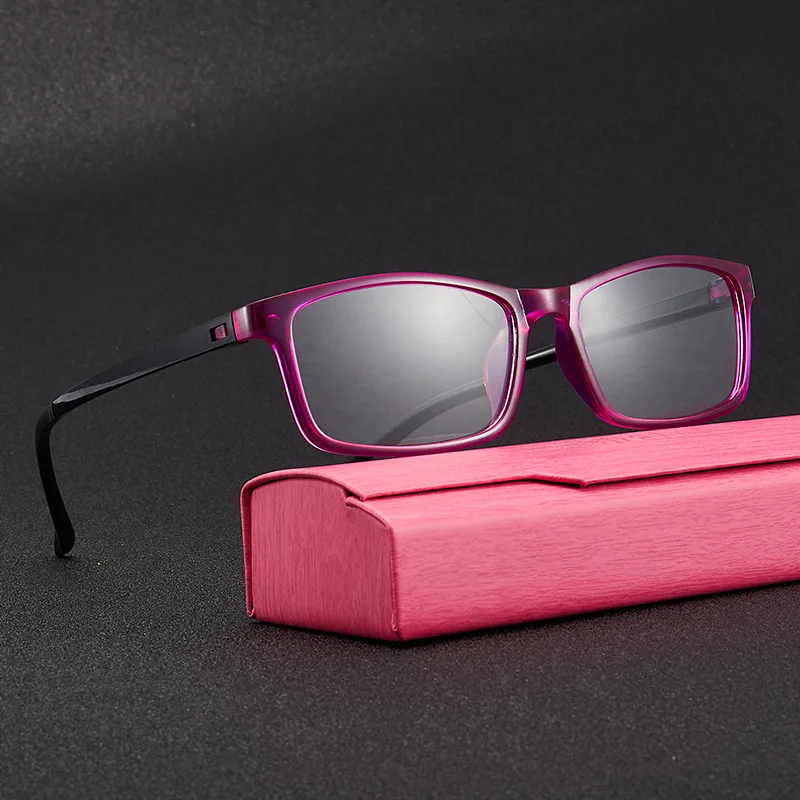

New Leisure TR Ultra Light Resin Reading Glasses Men And Women Universal Small Square Plastic Full Frame Reading Glasses