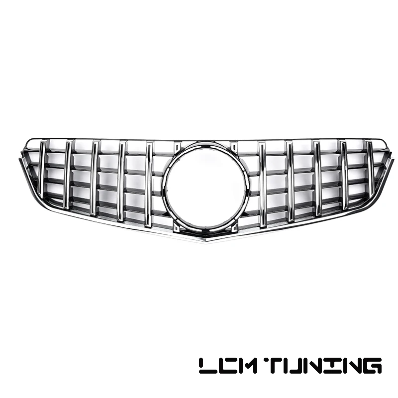 Для Mercedes для Benz E-class Coupe W207 C207 E200 E320 E350 E400 2009-2013 GT стиль с эмблемой переднего бампера гоночная решетка