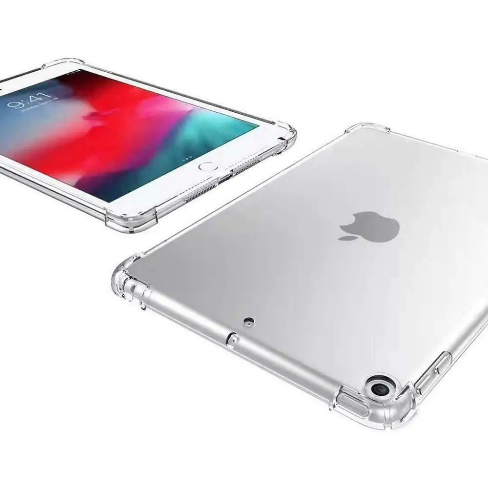 Чехол для нового iPad 10,2 противоударный силиконовый ТПУ бампер прозрачная резиновая задняя крышка для iPad 7th Gen 10," чехол