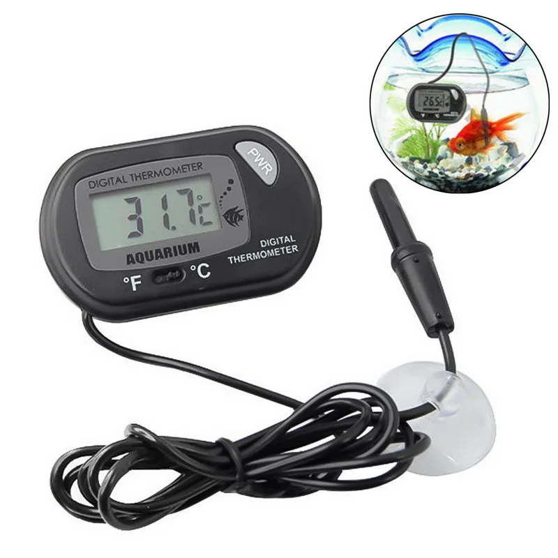 1pc Thermometer 1 шт. автоматический нагревательный стержень с постоянной температурой, энергосберегающий нагреватель для аквариума, водонагреватель для аквариума, аксессуары для аквариума - Цвет: 1pc Thermometer