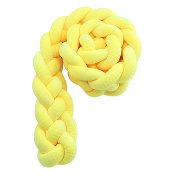 

more 30 colors Baby Bedding Knot Weaving Bumpers 4 Strands Kids Cot Crib Newborn nursing for baby care Children Room