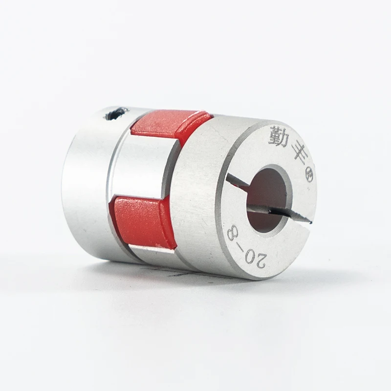 Shaft Coupler Flexible Shaft Coupling Motor Connector Solid Rubber Pad D20L25 GS09 Two-jaw D20 L25 Aluminum 5 6 / 6.35 / 8/10mm
