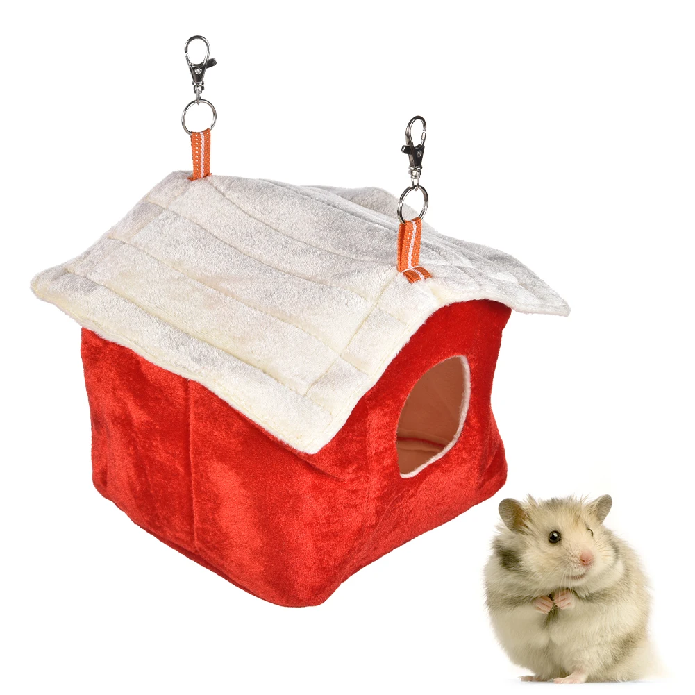 Winter Squirrel Hammock Small Cage Rat Pet Hamster Cage House Hanging Nest 