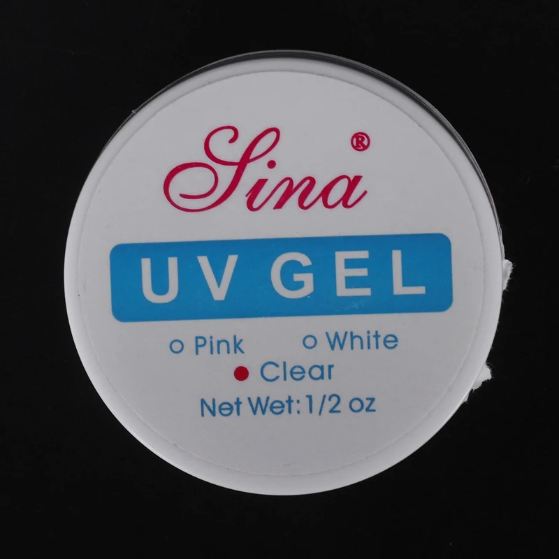 2 шт SINa Nail Art УФ-гель для наращивания, набор клея для маникюра, прозрачный и розовый