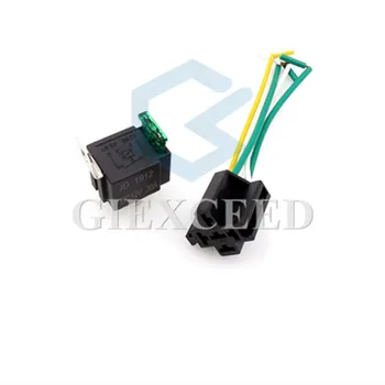 

High Quality Normally Open auto relay 4 Pin 30A DC 12V 24V car Relay With fuse and 18AWG wire Socket