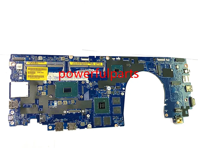 100% рабочая для Dell Precision 15 3520 материнская плата CDP81 LA-E153P i7-7700HQ 2 8 ГГц 0D1616 CN-0D1616