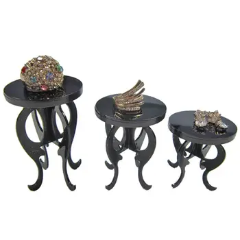 

3 Pcs/set Acrylic Jewelry Display Stand Ring Earrings Ear Stud Bracelet Showing Shelf Props Ornaments Storage Rack