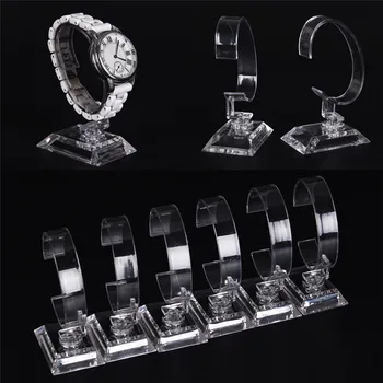 

2pc Hot Sale Acrylic Clear Watch Bracelet Bangle Showcase Display Holder Stand Rack Wholesales