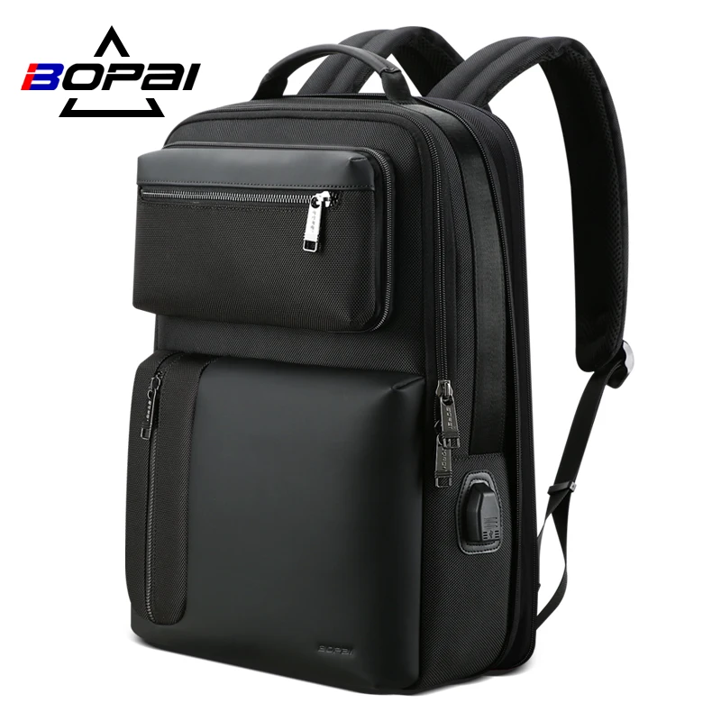  BOPAI two-in-one shoulder back pack male business casual travel bagpack detachable 15.6 inch laptop