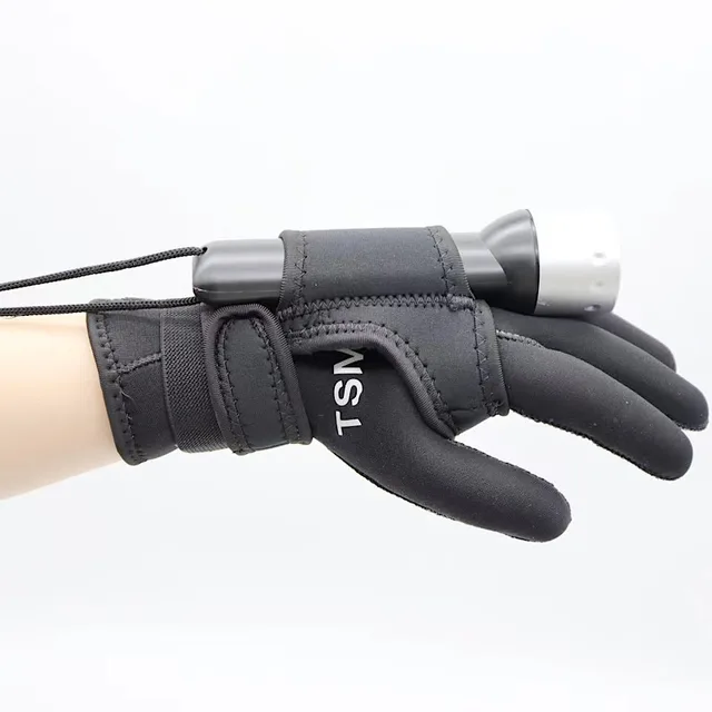 Nylon Scuba Diving Flashlight Gloves 1