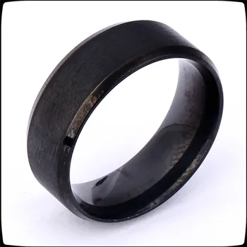 

20202 New Style Hot Selling Ring Europe and America Titanium Steel shi pin zhu Treasure 8MM Simple Wide Matte Brushed