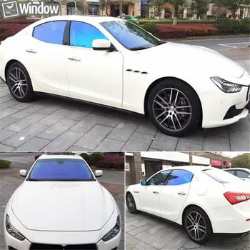

SUNICE 100/200/300/500CM X 50CM Blue Chameleon Glass Car Window Tint Tinting Film VLT 80% Privacy Heat Control Solar Tint Film